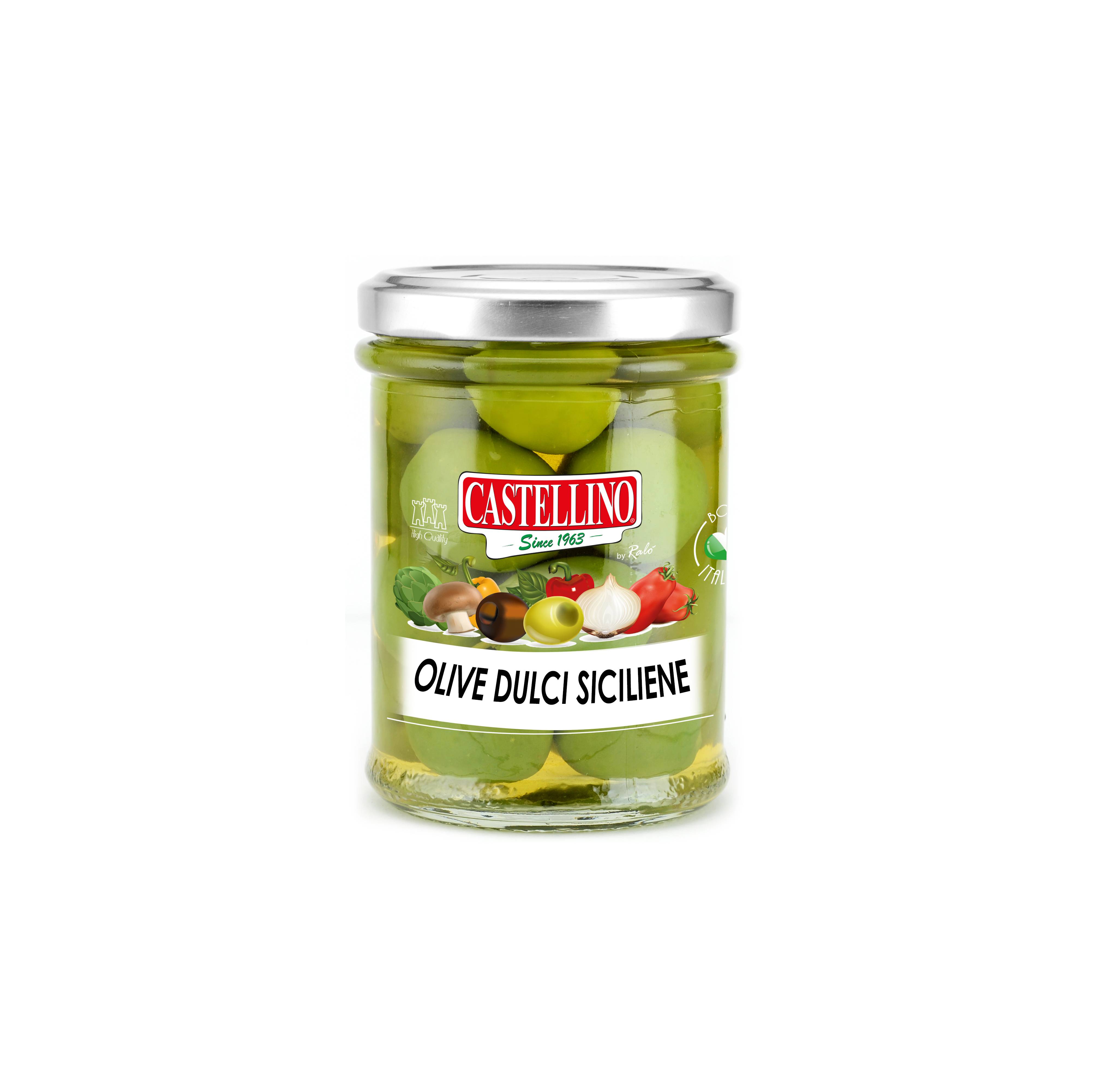 Olive dulci Siciliene "Verdolina" Castellino 180g