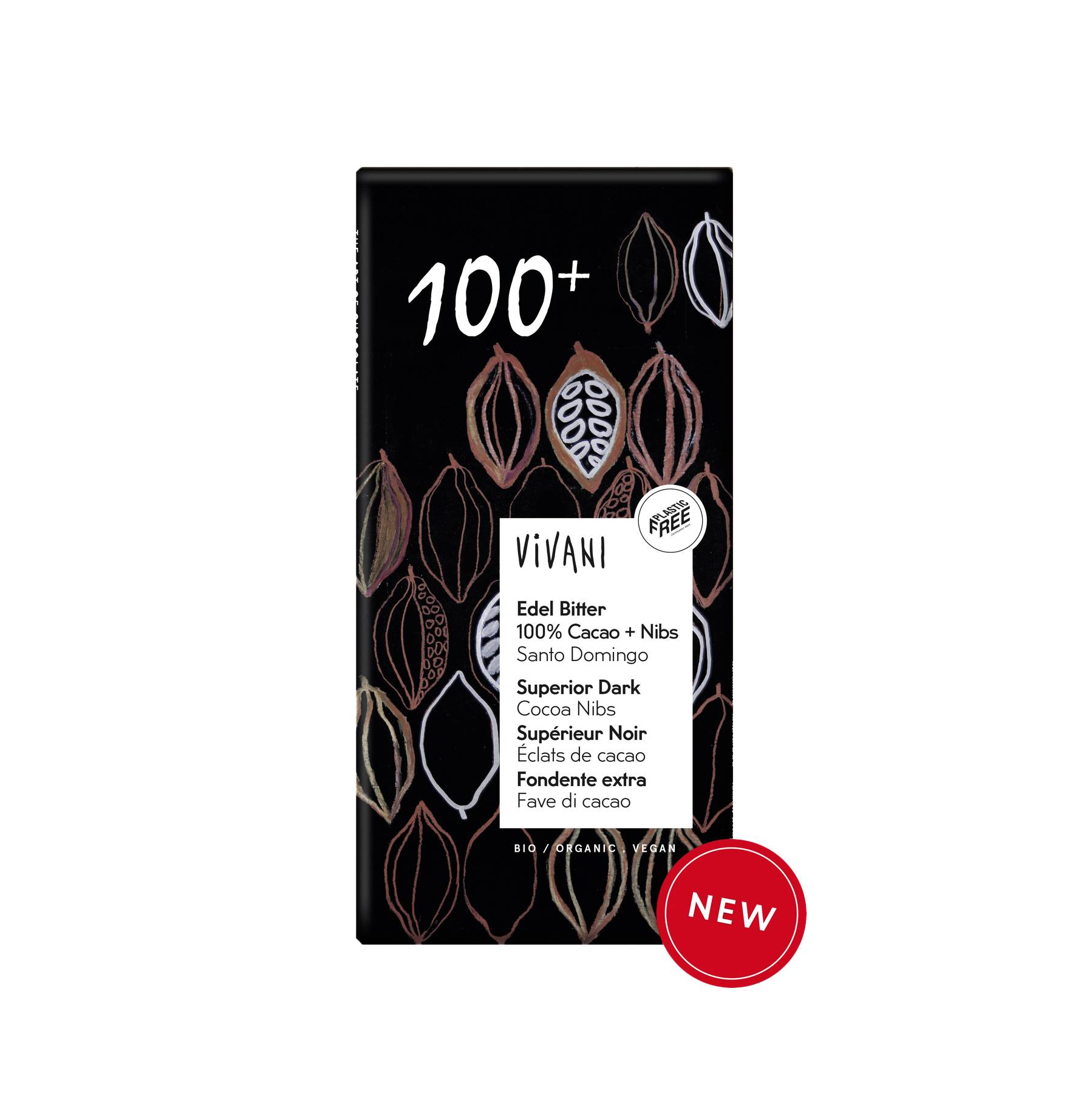 Ciocolata neagra Vivani Superior Dark100% 80g