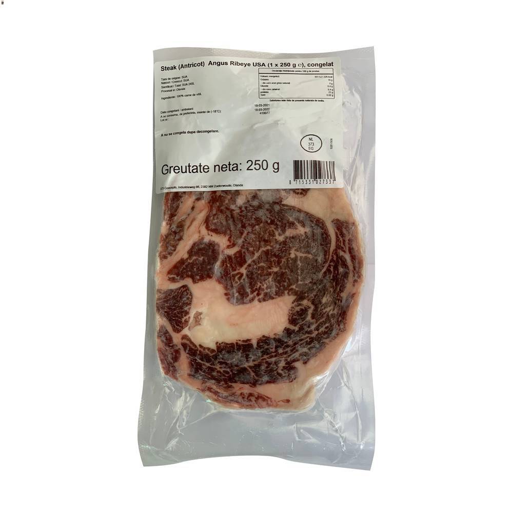 Steak de vita Angus Ribeye SUA congelat  250g image