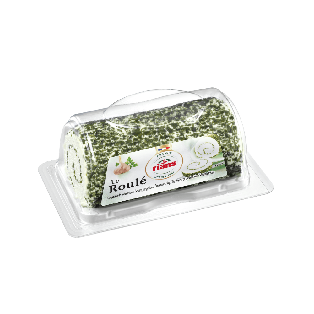 Cascaval ROULE MINI AIL ET FINE HERBE RIANS  125g  (28535)