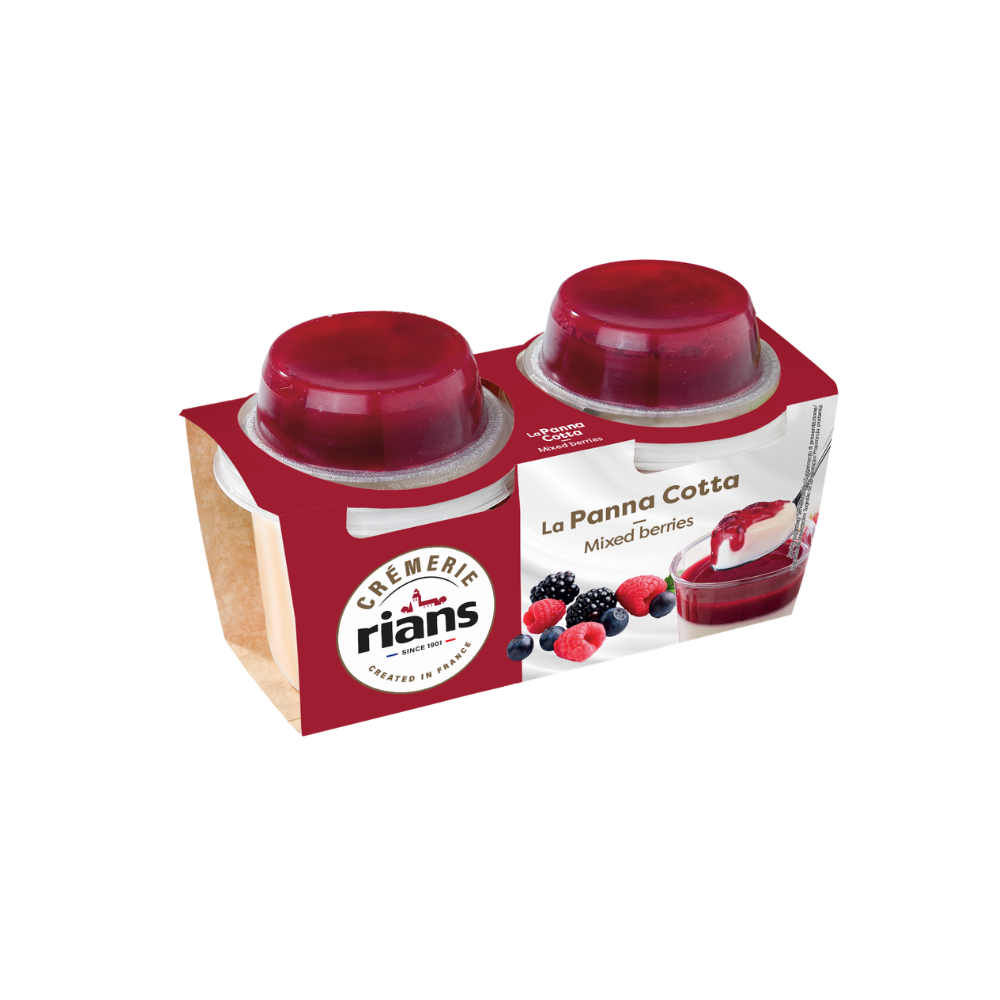 Panna Cotta cu fructe RIANS 2*120g  (27160)
