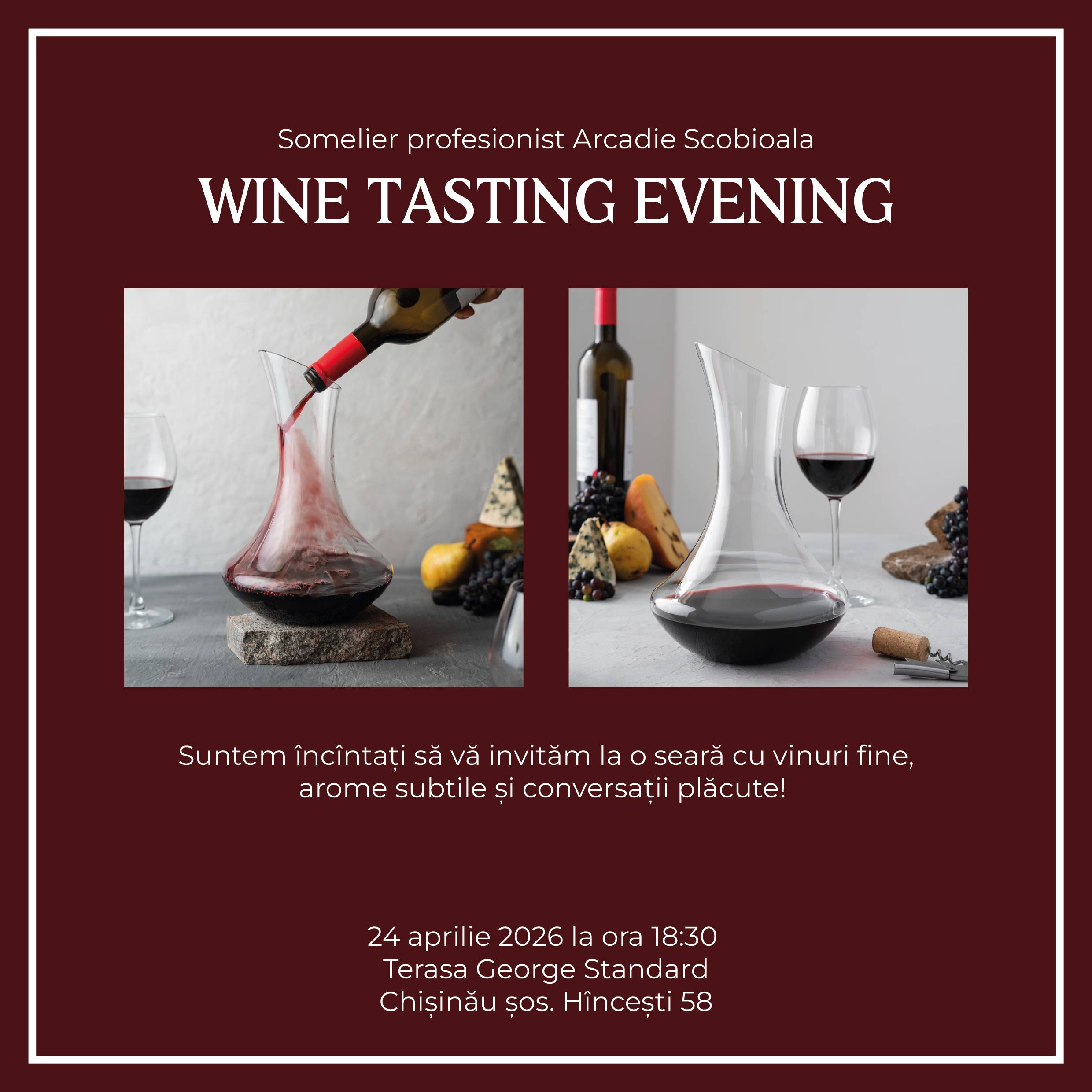 Приглашение на дегустацию премиальных вин 24.04.2026