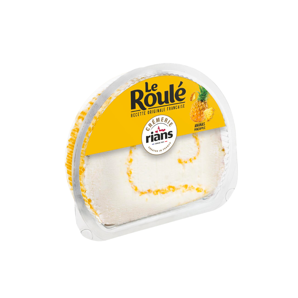 Cascaval ROULE ANANAS TRANCHE RIANS COQUE 125g  (21910)