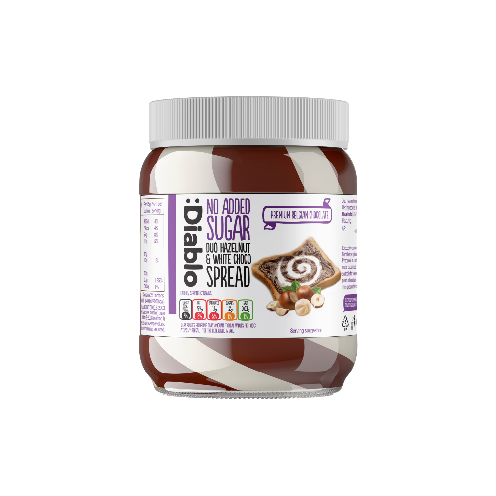 Pasta din alune si ciocolata Fara Zahar DIABLO 350g