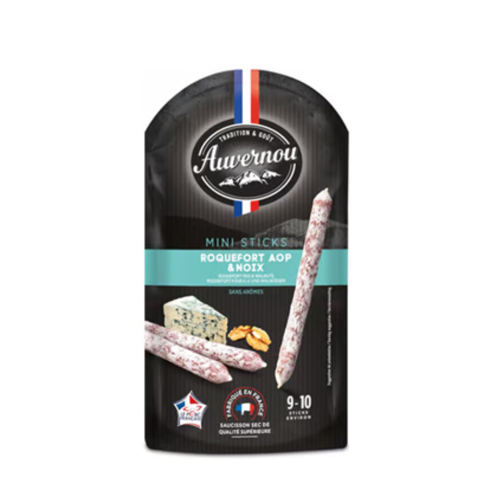 Carnaciori ROQUEFORT NOIX MINI STICK AUVERNOU 100g (23377)