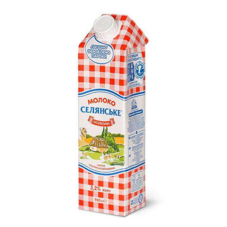 Молоко 3.2% 0.95 Л Selianscoe TP image