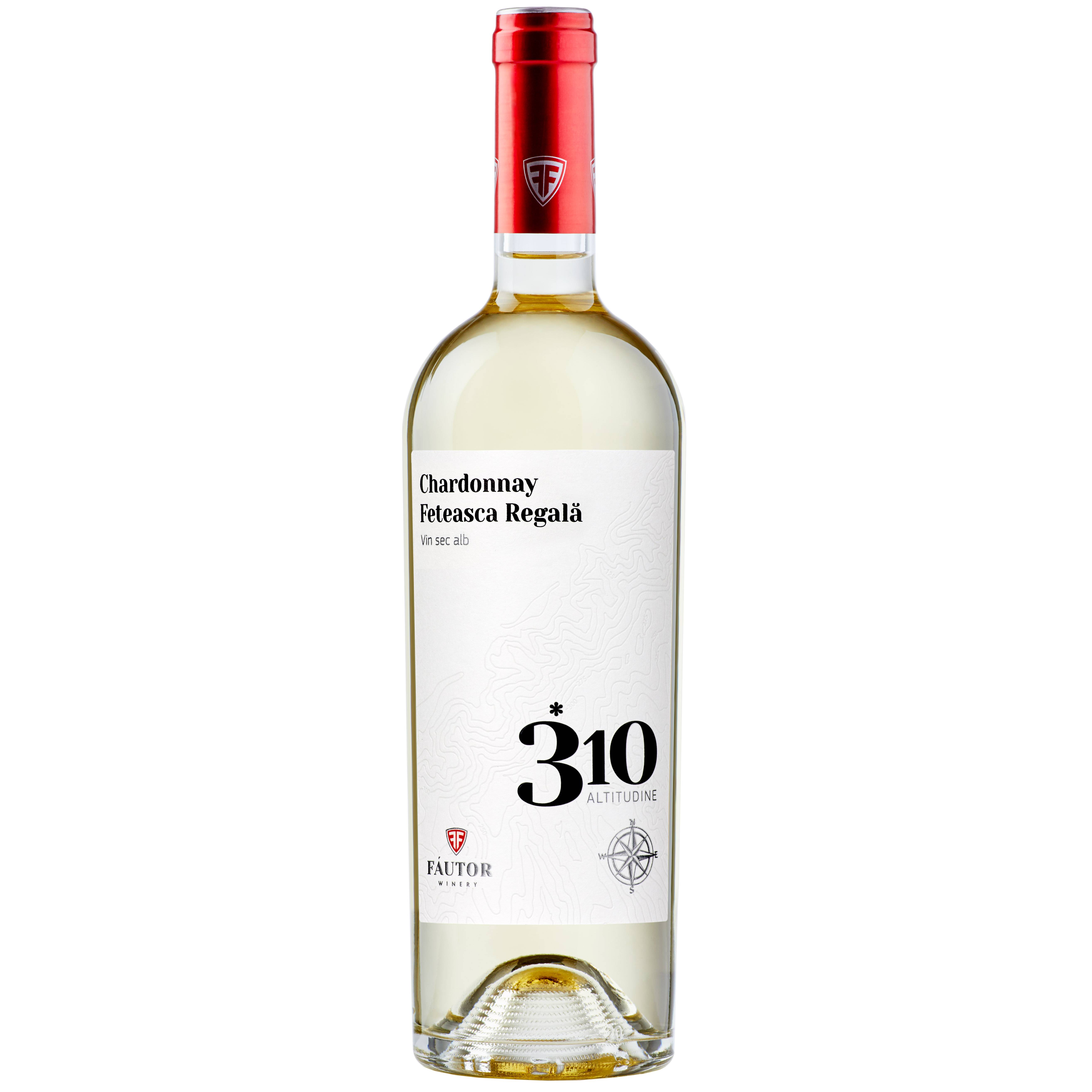 Vin sec alb Chardonnay Feteasca Regala 0.75L