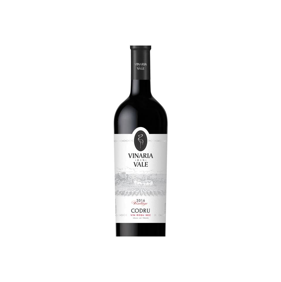 VINARIA DIN VALE PREMIUM Vin rosu sec Codru  0.75L image