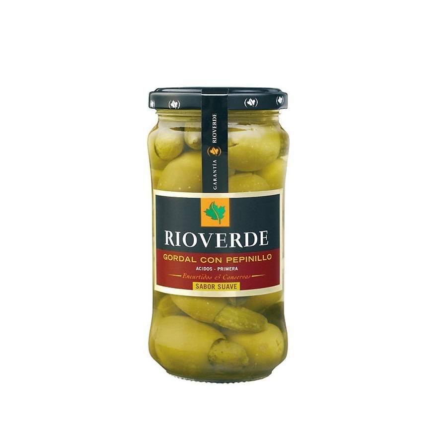 Olive Queen umplute cu castraveti RIOVERDE 330g