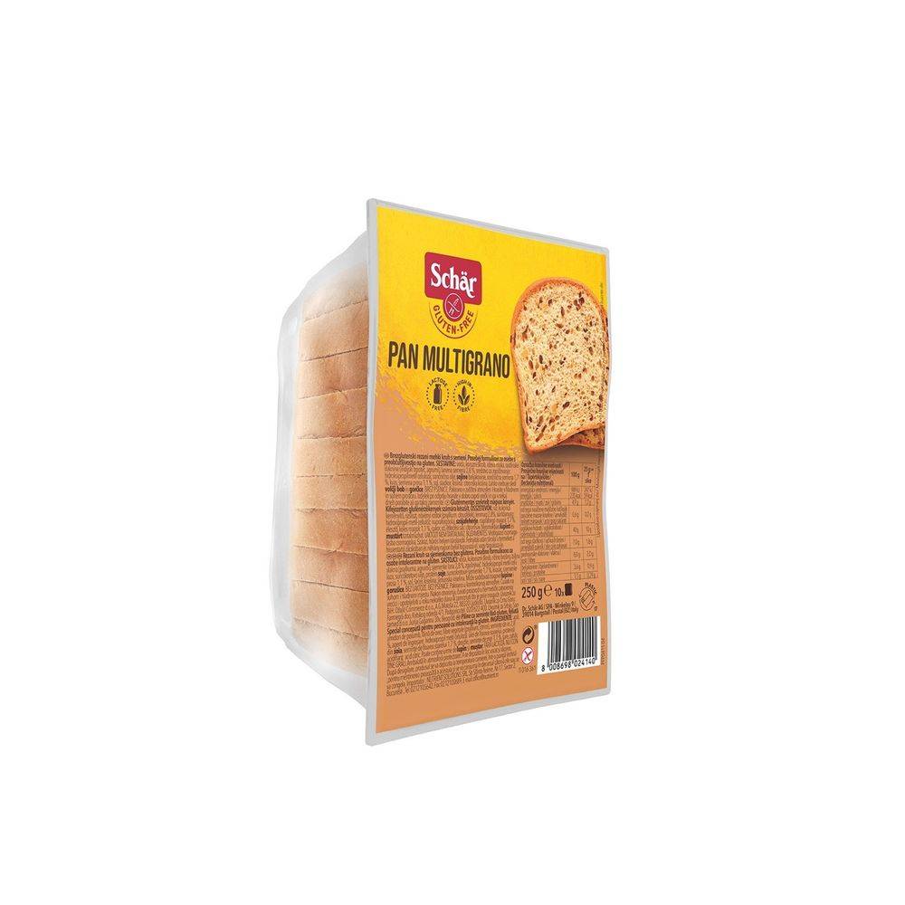 Pâine din cereale gluten free Pan Multigrano  DR.SCHAR, 250 gr