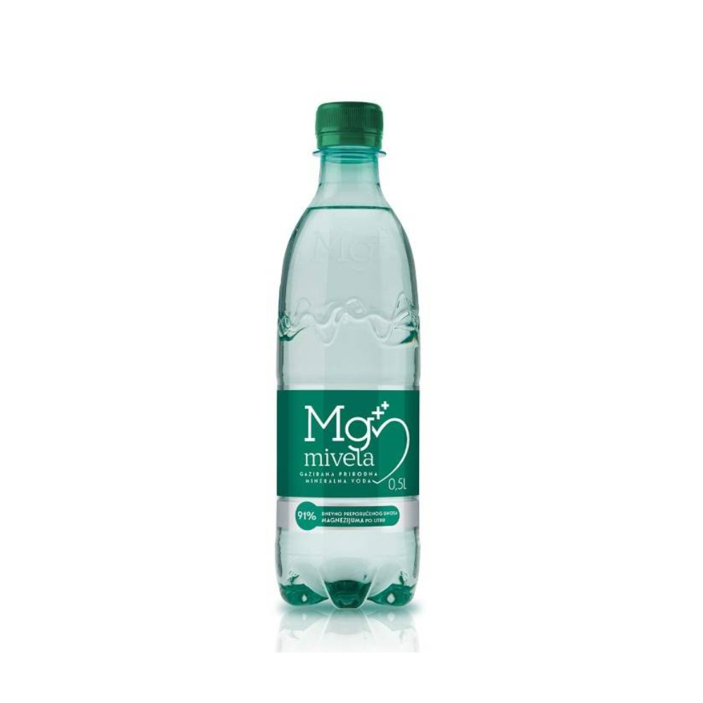 Apa minerala carbogazificata MG MIVELA 0.5L