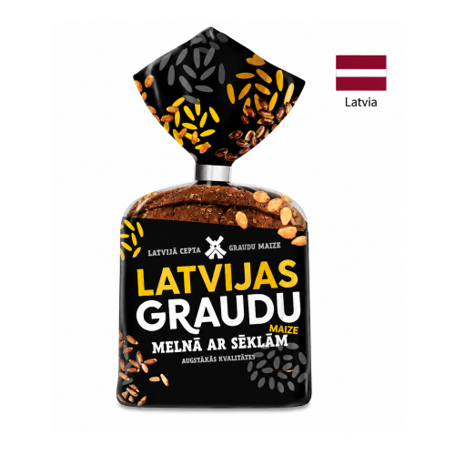 Piine neagra din Latvia cu seminte , 340g