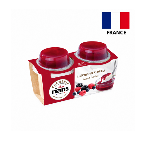Panna Cotta cu fructe RIANS 2*120g  (27160)