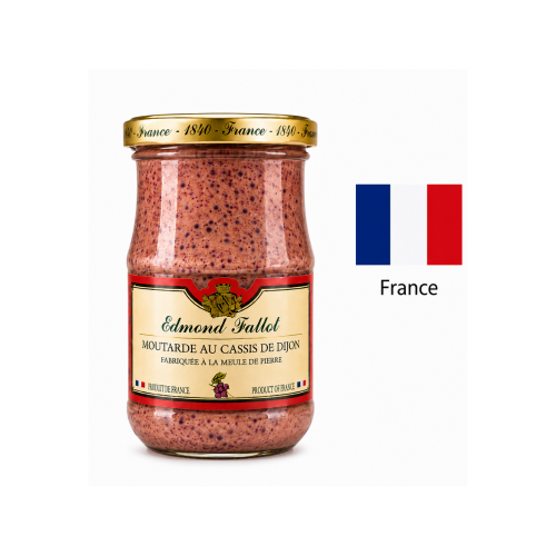 Mustar  cu coacaza neagra EDMOND FALLOT France 210g  