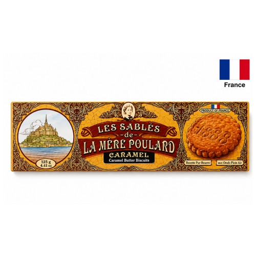 Biscuiti cu Caramela La Mere Poulard, 125 gr.