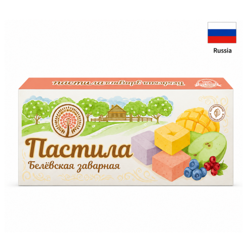Белёвская заварная пастила «Ассорти» 250гр