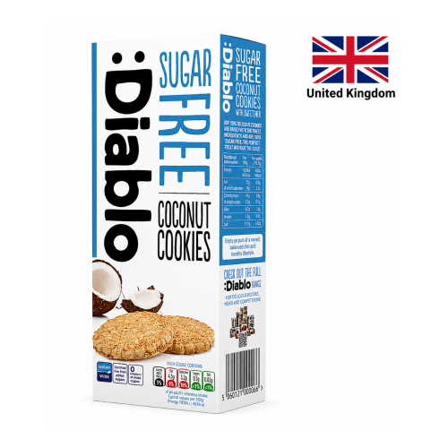 Biscuiti cu cocos  Fara Zahar DIABLO 150g