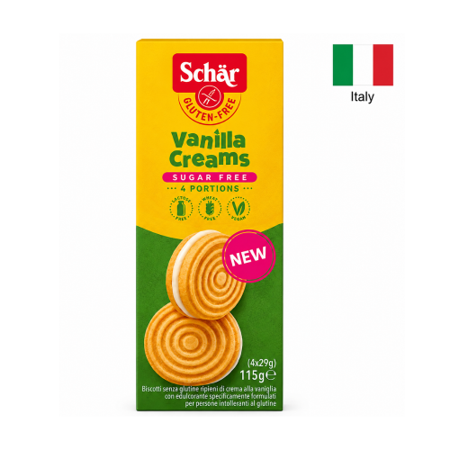 Vanilla Creams Sugar/ Gluten Free Dr. Schar , 115gr.
