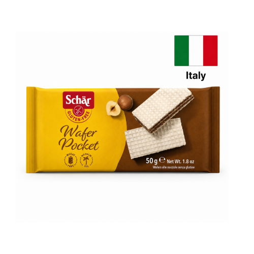 Napolitane  Gluten Free Dr. Schar cu crema de cacao, 50 gr.