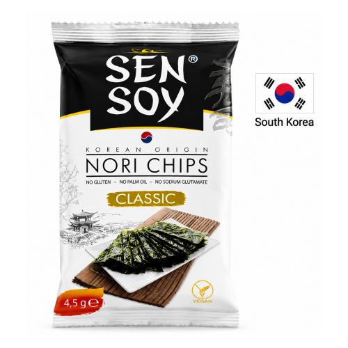 Chipsuri NORI din varză de mare SEN SOY Original 4,5 g