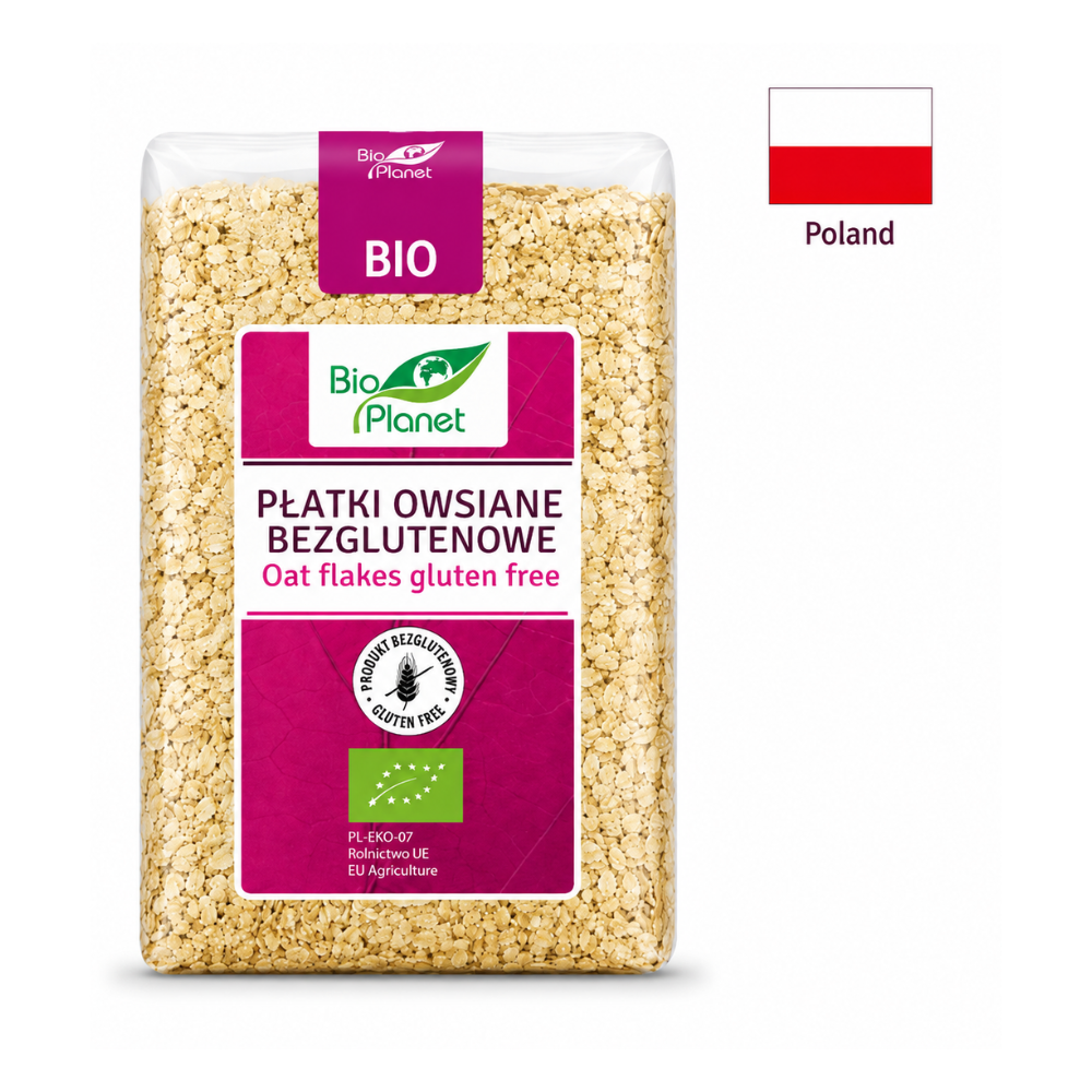 Fulgi de Ovaz BIO fara gluten 600g BioPlanet