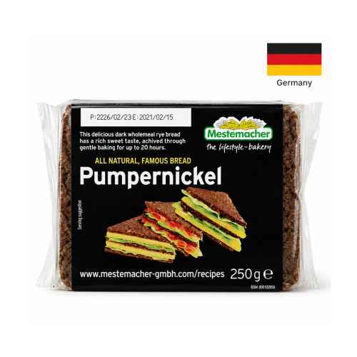 Piine integrala de secara Pumpernickel Mestemacher, 250 g