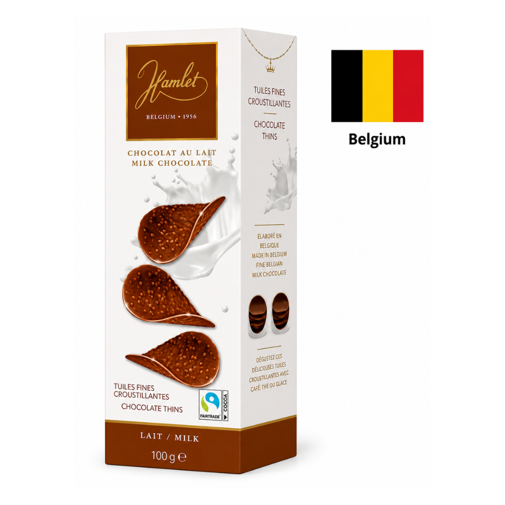 Box Chocolate Thins Milk 100 g HAMLET