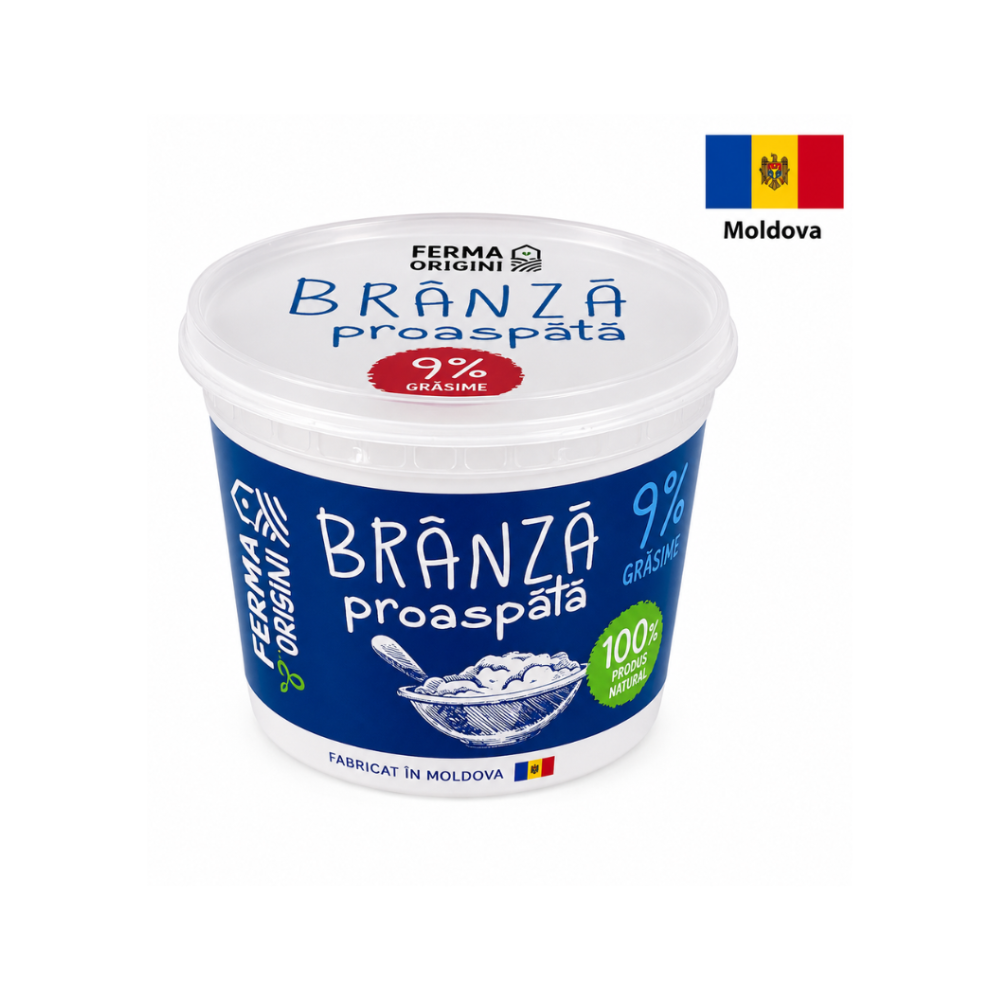 Branza Ferma cu origini 9% 350g