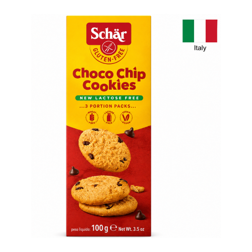 Biscuiti Gluten Free Dr. Schar CHOCO CHIP COOKIE, 100 gr.