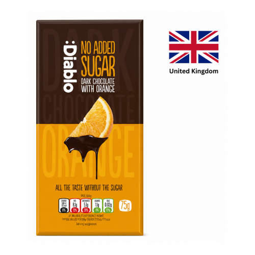 Ciocolata Orange Fara Zahar DIABLO 75g