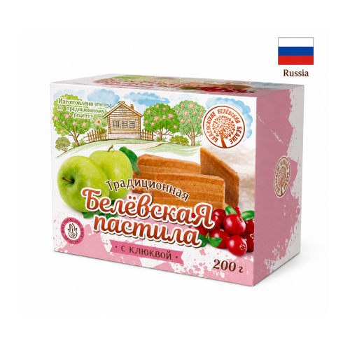 Belevskaya pastila cu Merisoare, produs dietetic, 200 gr.