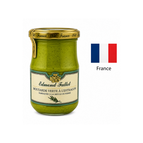 Зелёная горчица с эстрагоном EDMOND FALLOT France 210g  