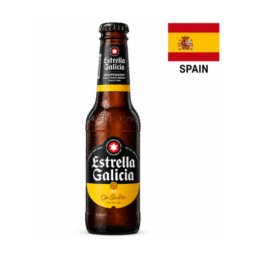 Bere Estrella Galicia f. gluten alc 5.5% 0.33l
