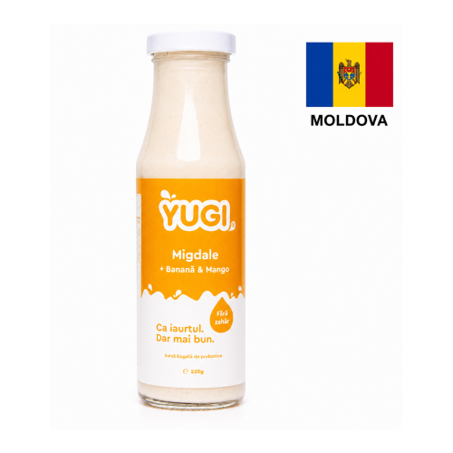 Preparat fermentat de migdale cu banana si mango, 230g
