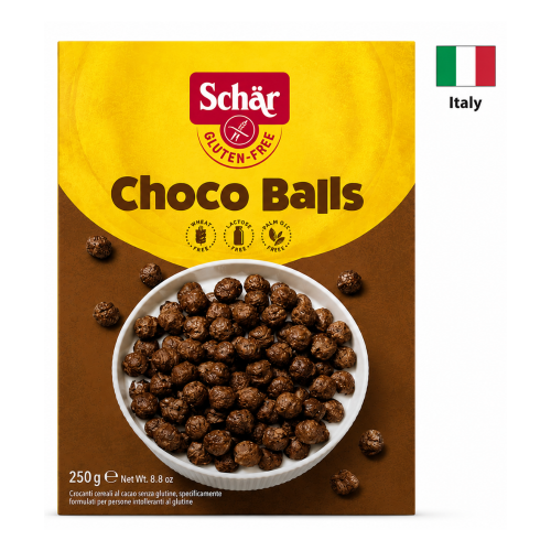 Cereale Gluten Free Dr. Schar CHOCO BALLS, 250 gr.
