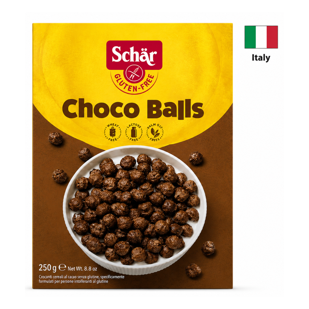 Cereale Gluten Free Dr. Schar CHOCO BALLS, 250 gr.