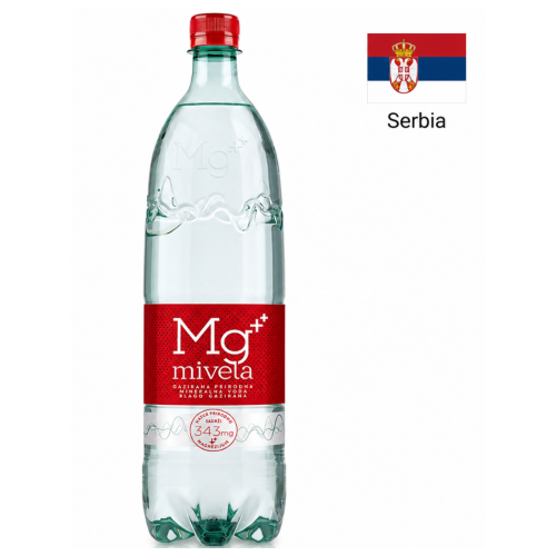 Apa minerala slab carbogazificata MG MIVELA 1.35L