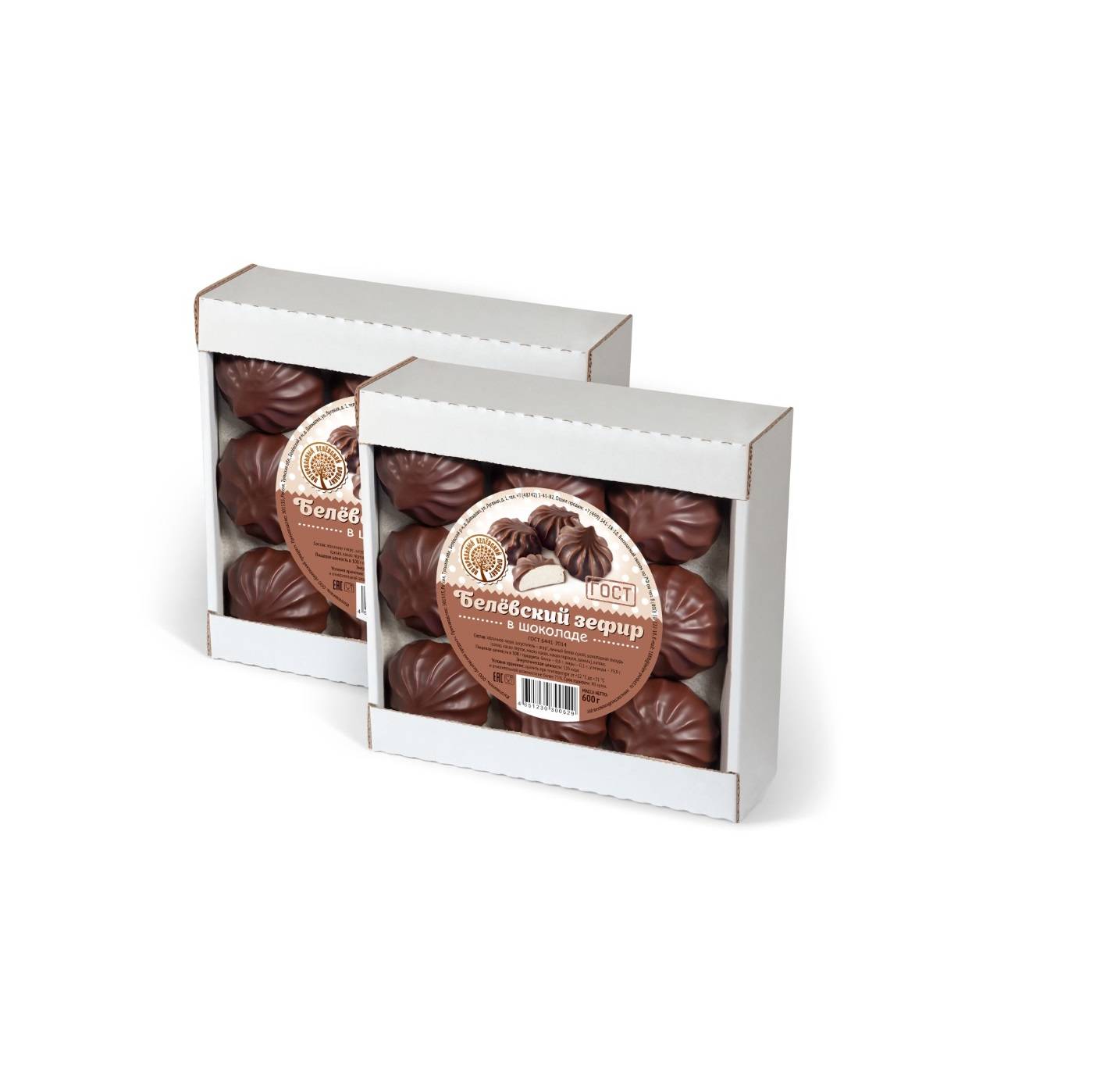Zefir traditional in ciocolata "Belevsky product" 400g image