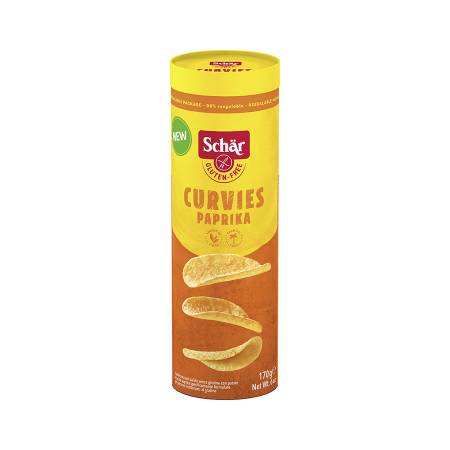 Cipsuri Gluten Free Dr. Schar Curvies PAPRICA , 170 gr.