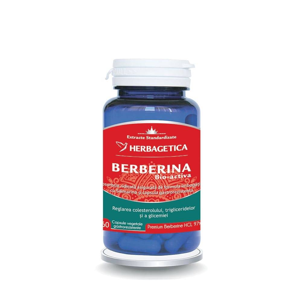 Berberina Bio-activa, 60 caps. Vegetale  Herbagetica