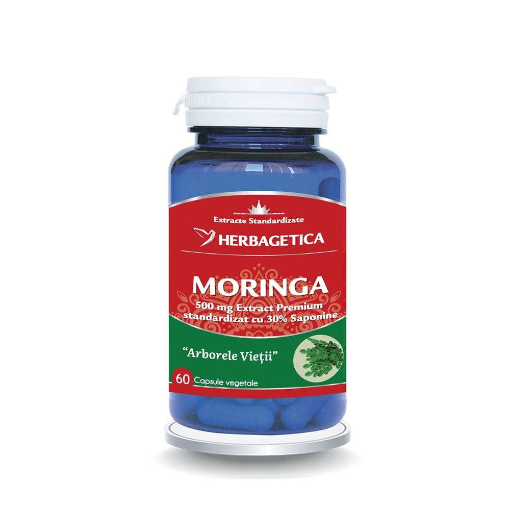 Moringa, 60 caps. vegetale, Herbagetica