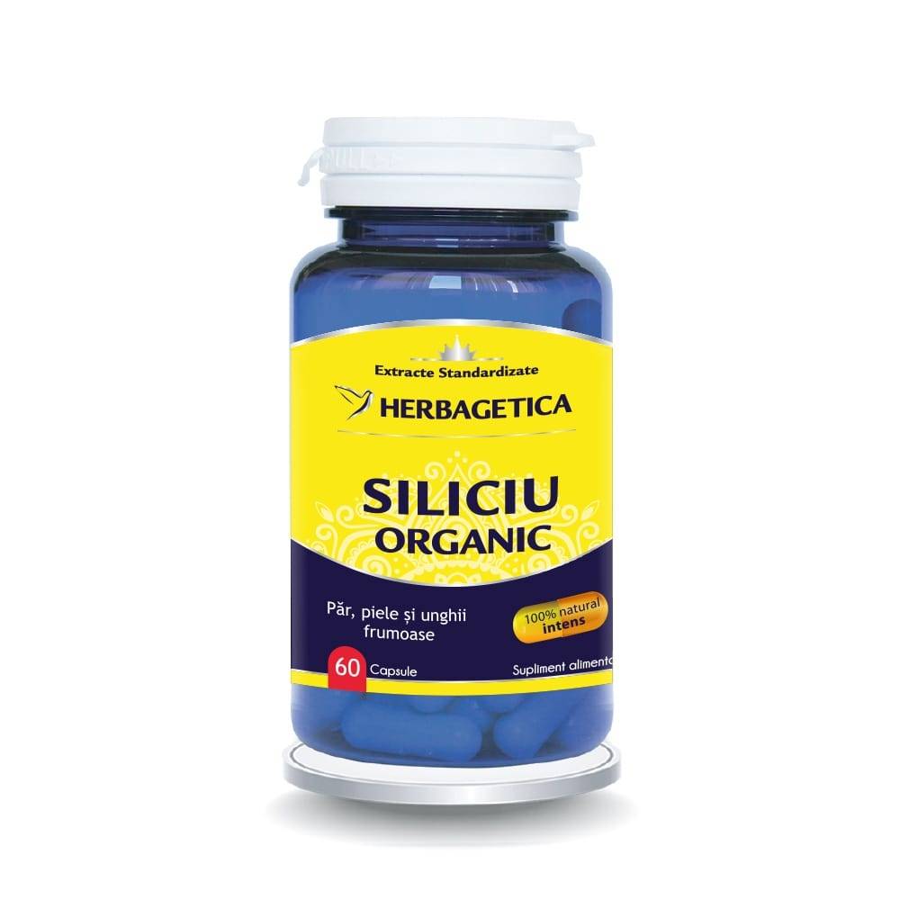 Siliciu Organic, 60 caps., Herbagetica