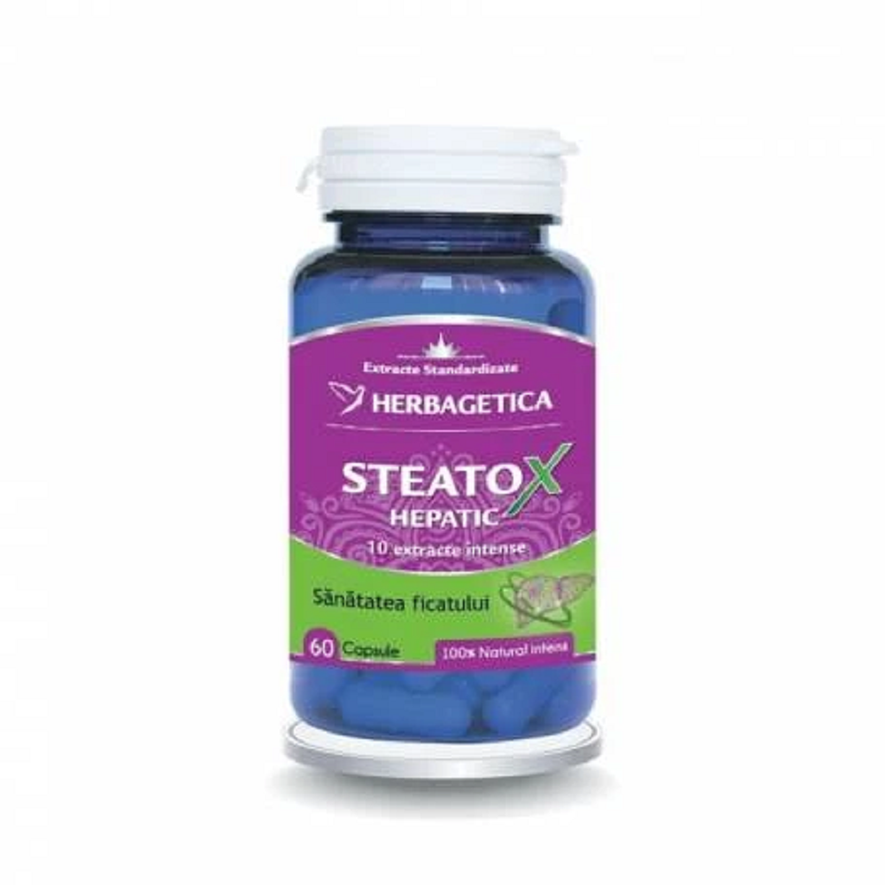 Steatox Hepatic, 60 caps., Herbagetica