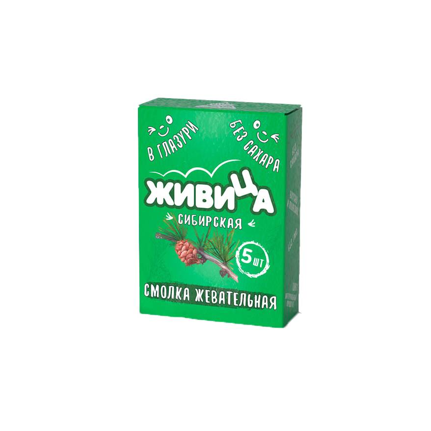 Жевательная конфета "Живица Сибирская" глазированная без сахара 0,8 г image