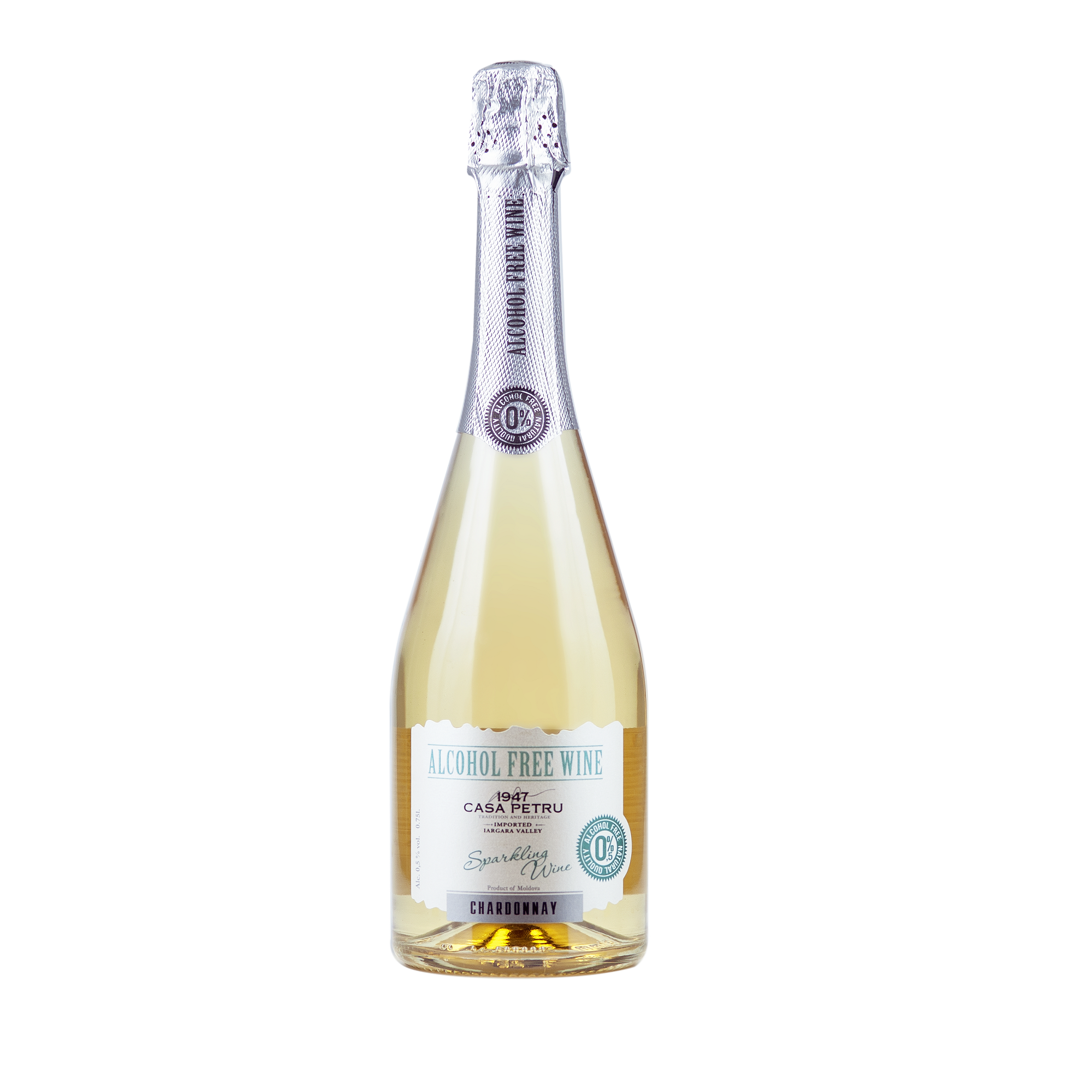 Vin Spumos Chardonnay, Alcohol Free, 0.75l