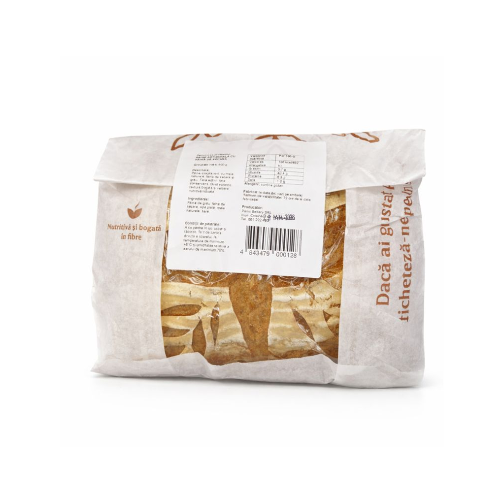 Paine artizanala cu faina de secara 800g