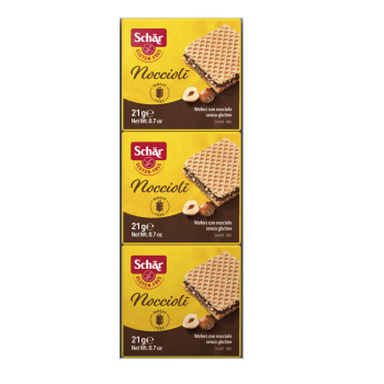 Napolitane  Gluten Free Dr. Schar cu crema de nuci, 63 gr.