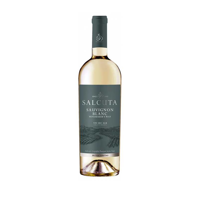 Vin alb sec Sauvignon Blanc IGP Winemaker's Way SĂLCUȚA 0.75L image