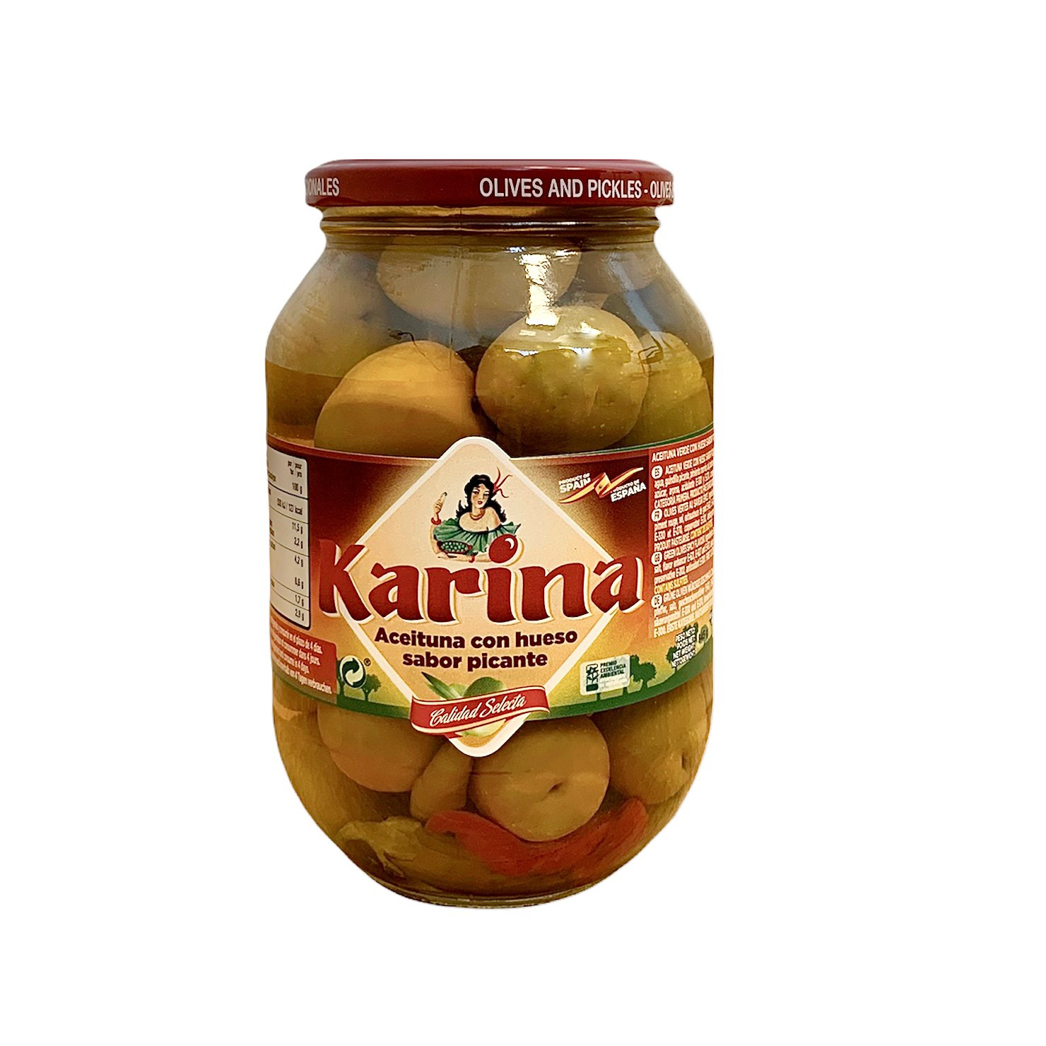 Olive Karina Chilli Queen Verde ,850 ml  (3080P504701)