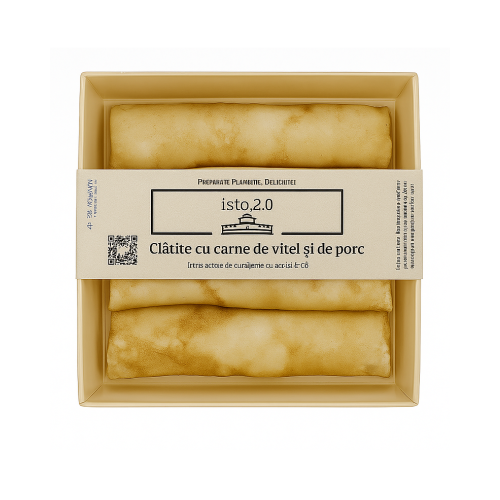 Clatite cu carne de vitel si de porc, 550gr